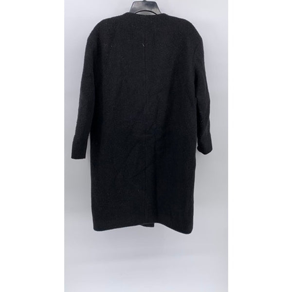 & OTHER STORIES Women’s Black Wool-Blend Asymmetrical Coat SZ 6