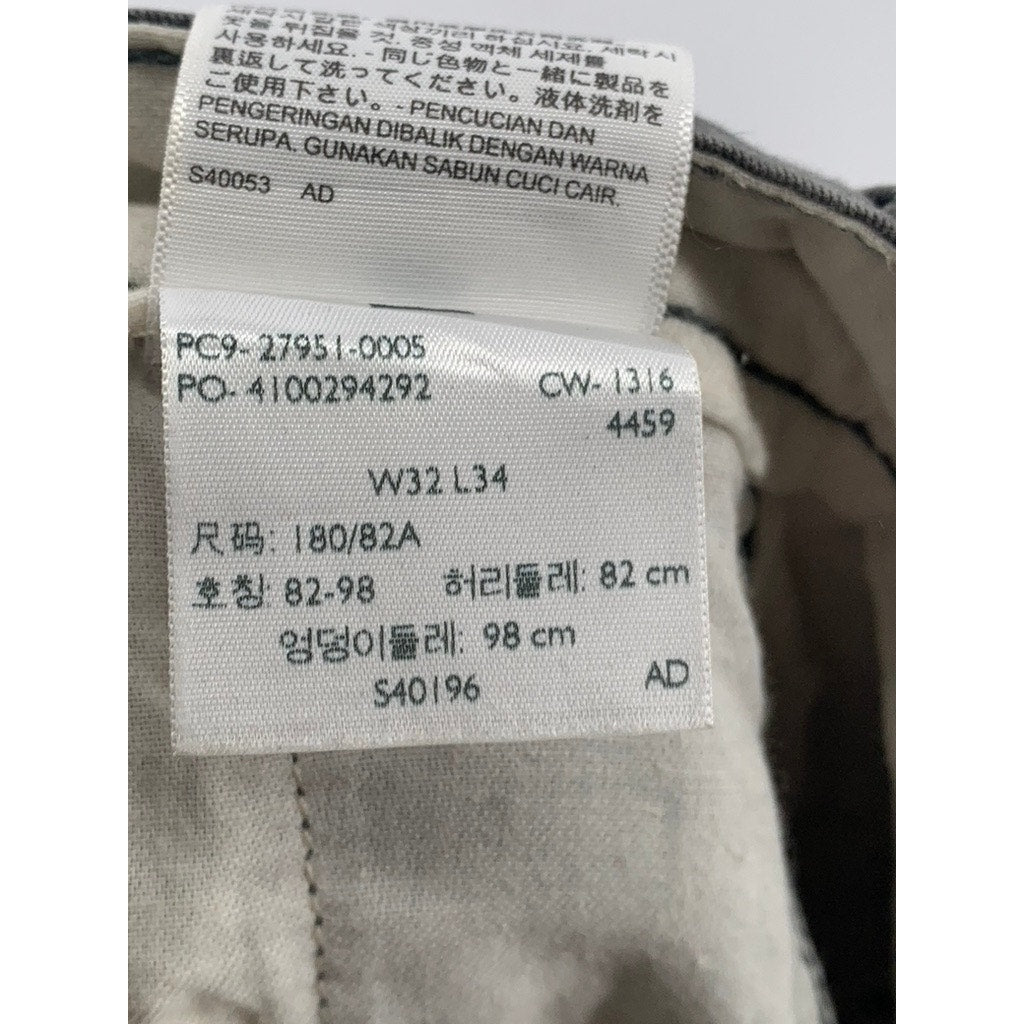 LEVI'S Men's Charcoal Gray Athletic-Fit Tapered Chino Pants SZ 32X34