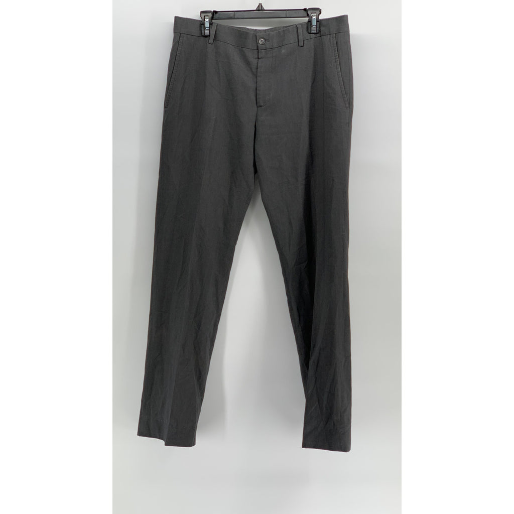MEXX METROPOLITAN Men's Charcoal Gray Straight-Leg Regular-Fit Trousers SZ 40R