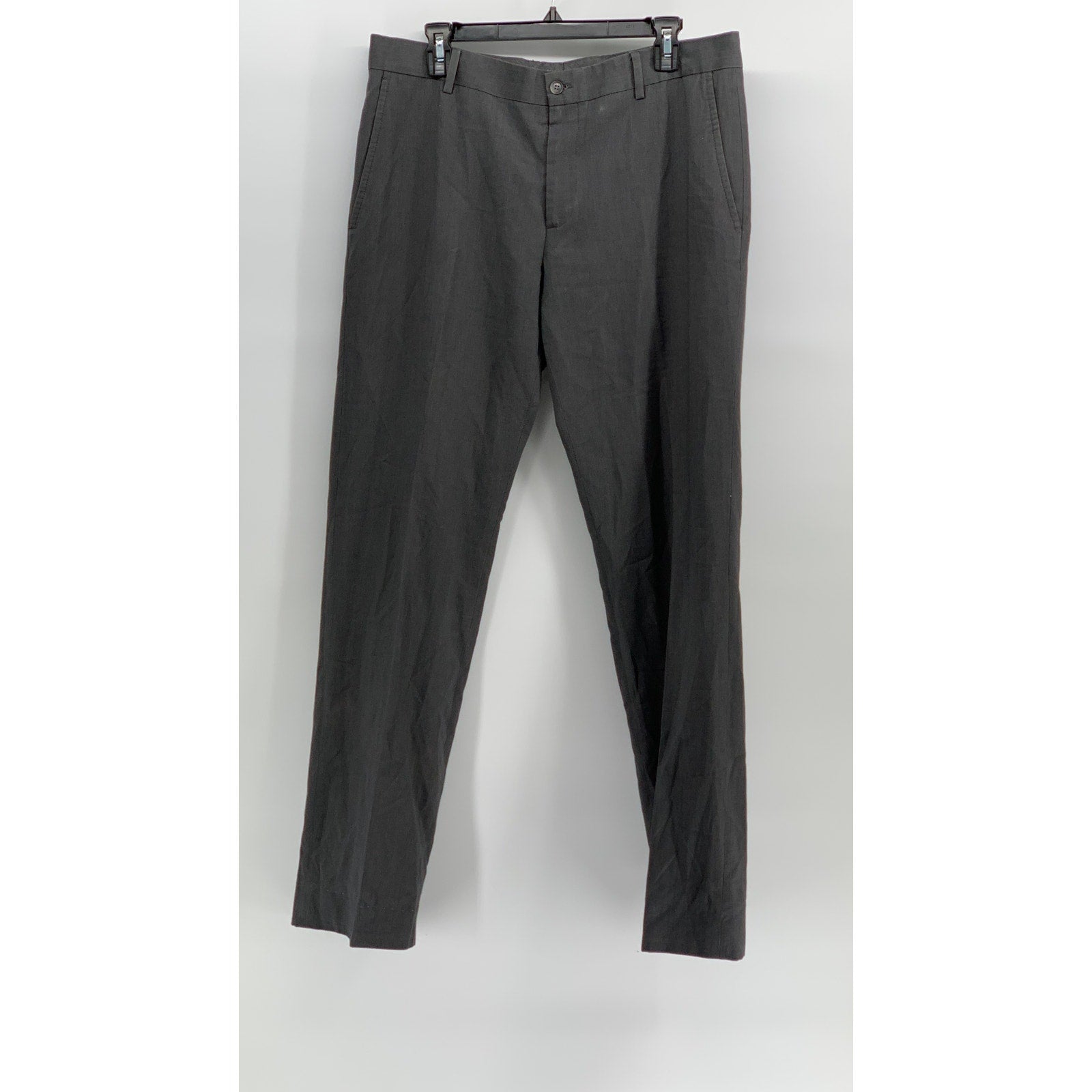 MEXX METROPOLITAN Men's Charcoal Gray Straight-Leg Regular-Fit Trousers SZ 40R