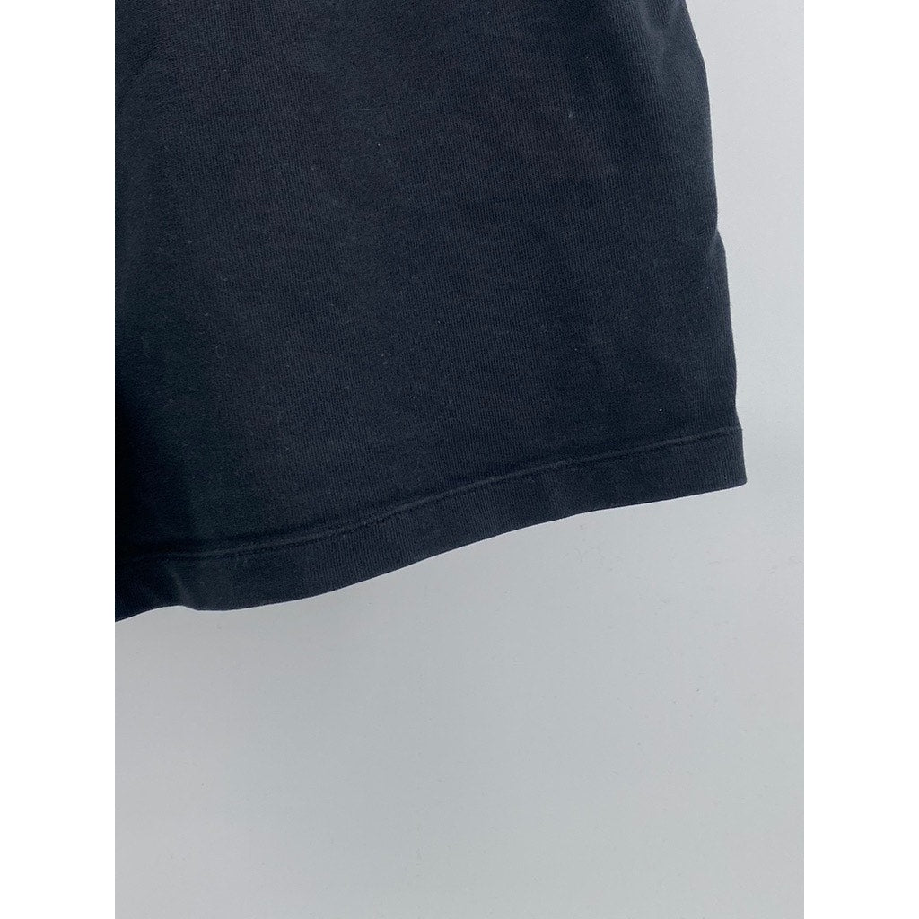 NIKE Men’s Black Solid Drawstring Casual Pull-On Shorts SZ L