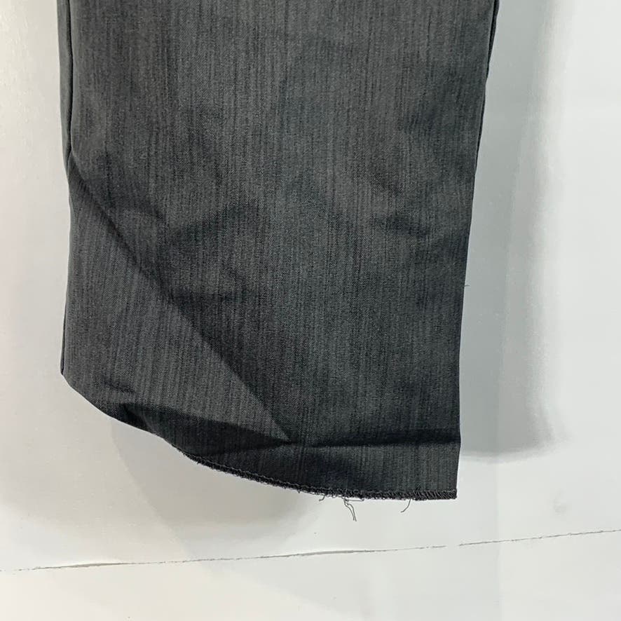 PERRY ELLIS PORTFOLIO Men's Gray Sharkskin Flat Front Dress Pants SZ 32X32