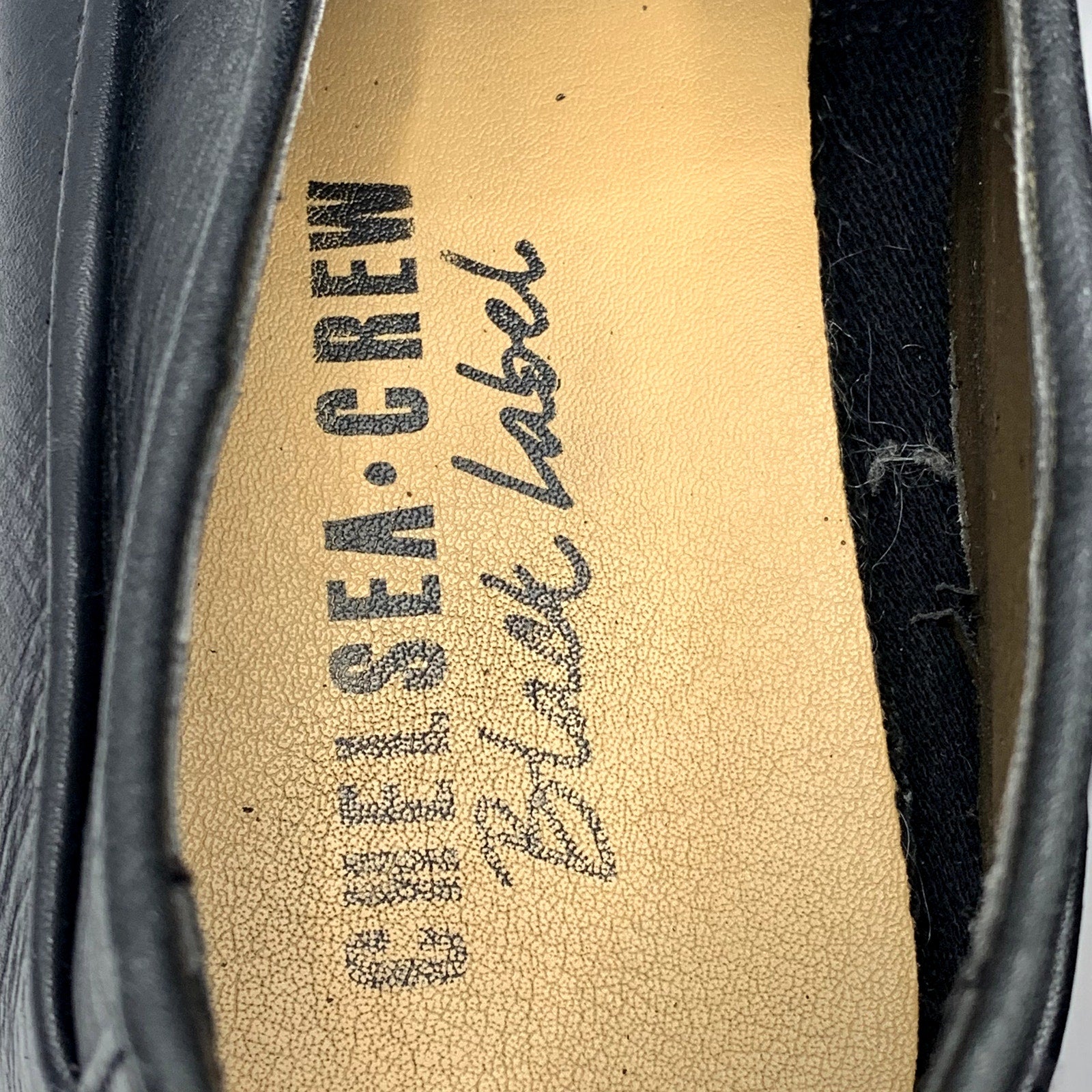 CHELSEA CREW Black Label Women's Black Round-Toe slip-On Shoes SZ 6