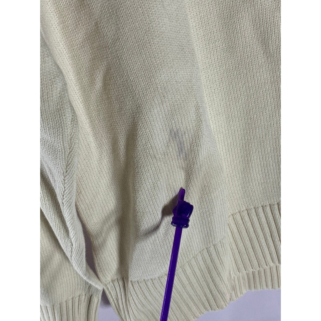 WEATHERPROOF VINTAGE Men's Tan/Gray Cowl-Neck Knit Pullover Sweater SZ L