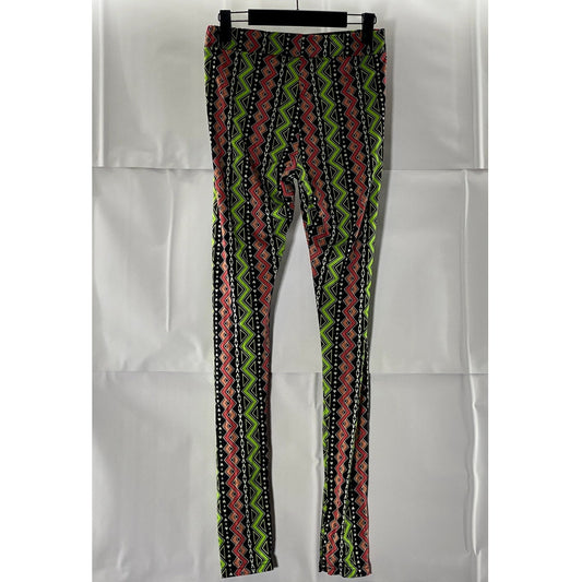 DIVIDED By H&M Women's Multicolor Printed Pull-On Pants SZ 8