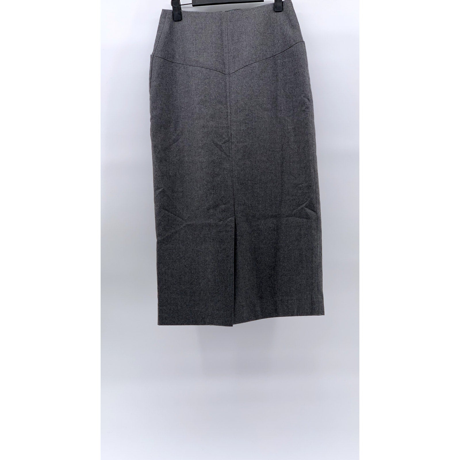 DESIGNS BY DEREK MARTIN Women's Vintage Gray Wool Straight Midi Skirt SZ 6