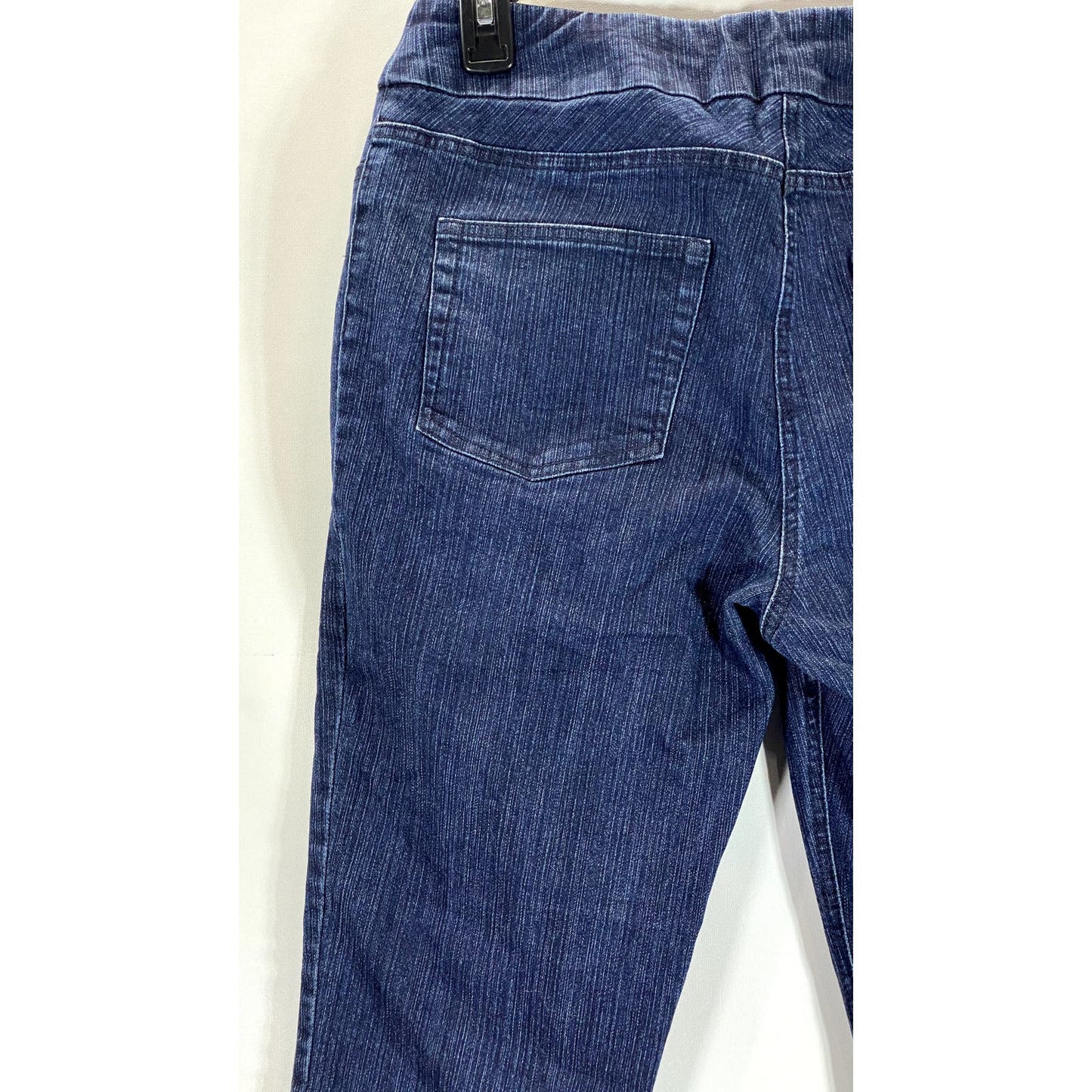 SOFT SURROUNDINGS Women's Petite Denim Mid-Rise Pull-On Capri Jeans SZ P/S