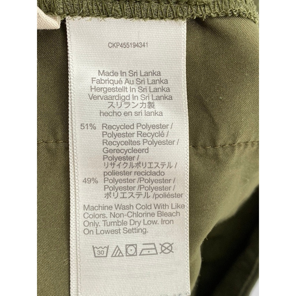 MADEWELL Women's Kale Green Pull-On Drapey Wide-Leg Huston Pants SZ XS