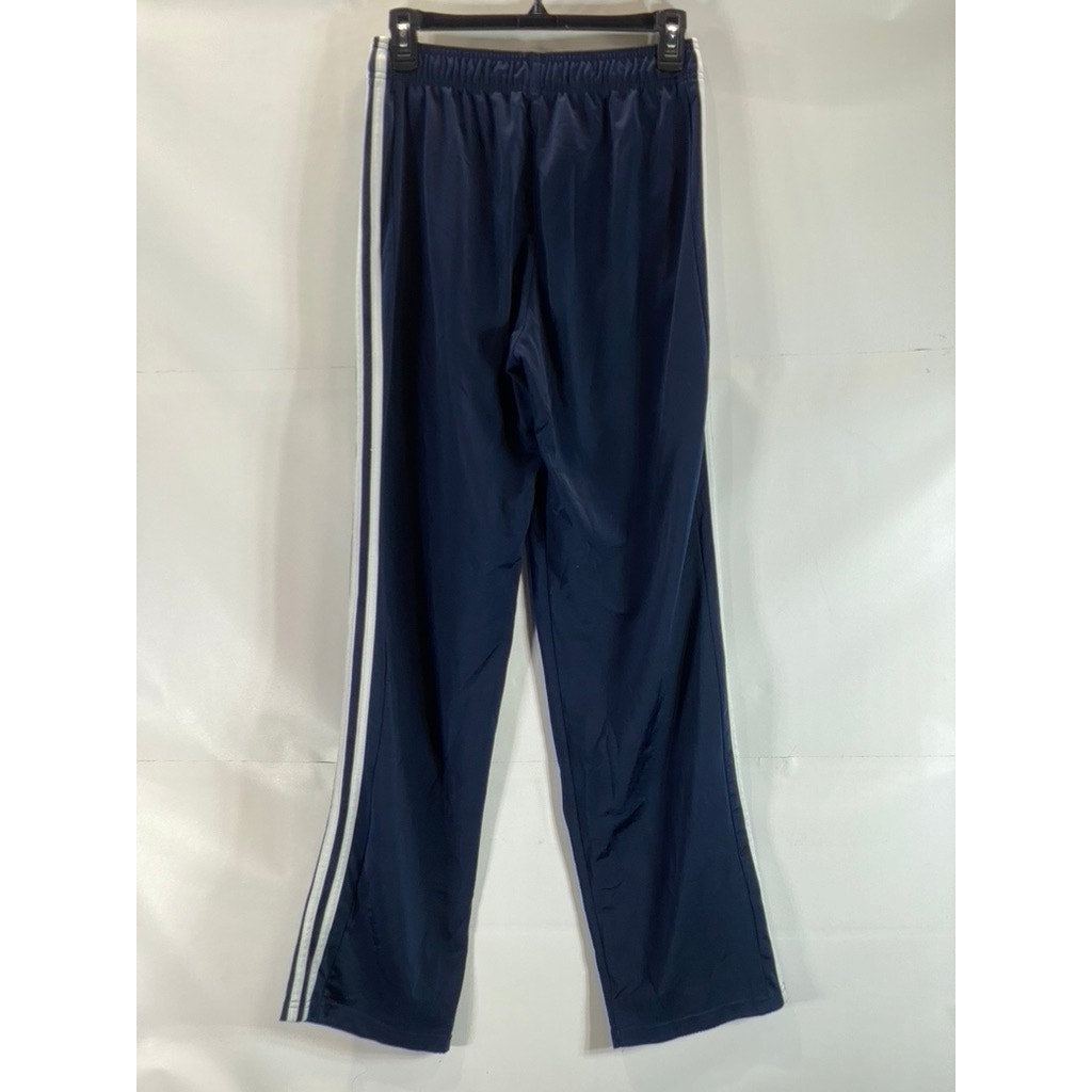 ADIDAS Men's Navy/White 3-Stripe Essential Elastic Waist Pull-On Track Pant SZ S