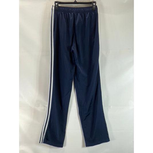 ADIDAS Men's Navy/White 3-Stripe Essential Elastic Waist Pull-On Track Pant SZ S