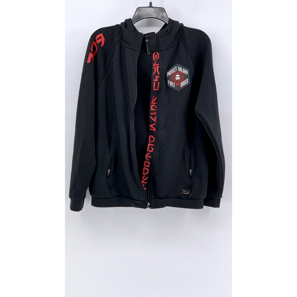 STAR WARS Men's Black Protect The Galaxy First Order Patch Sweater SZ S