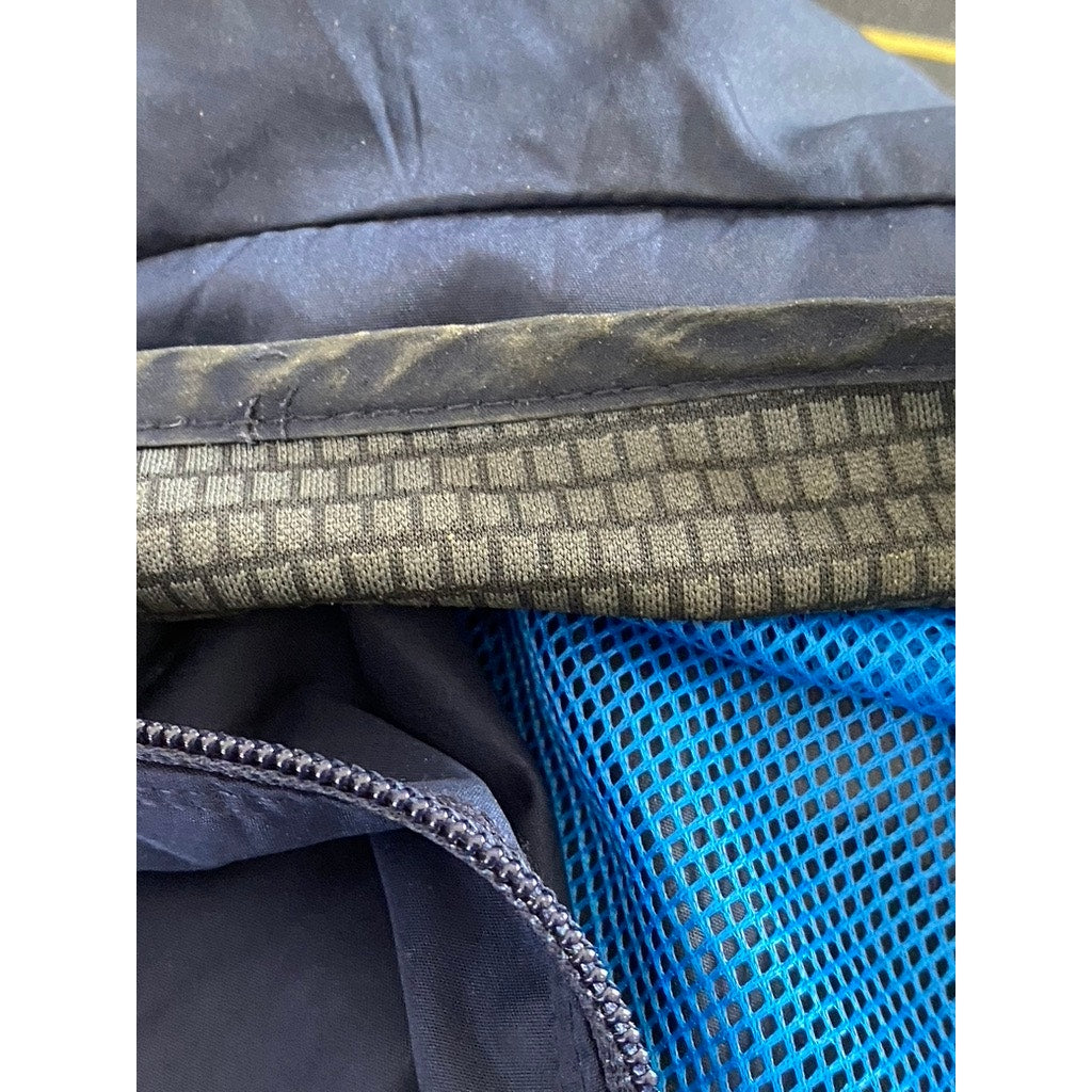 STARTER Men's Vintage Navy Blue Zip-Up Lightweight Windbreaker Jacket SZ M