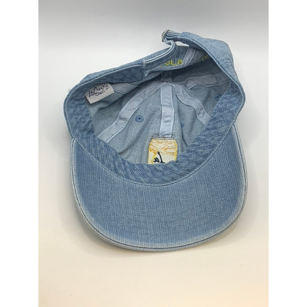 LA CROIX Men's Blue Denim Embroidered Logo Baseball Cap SZ OS
