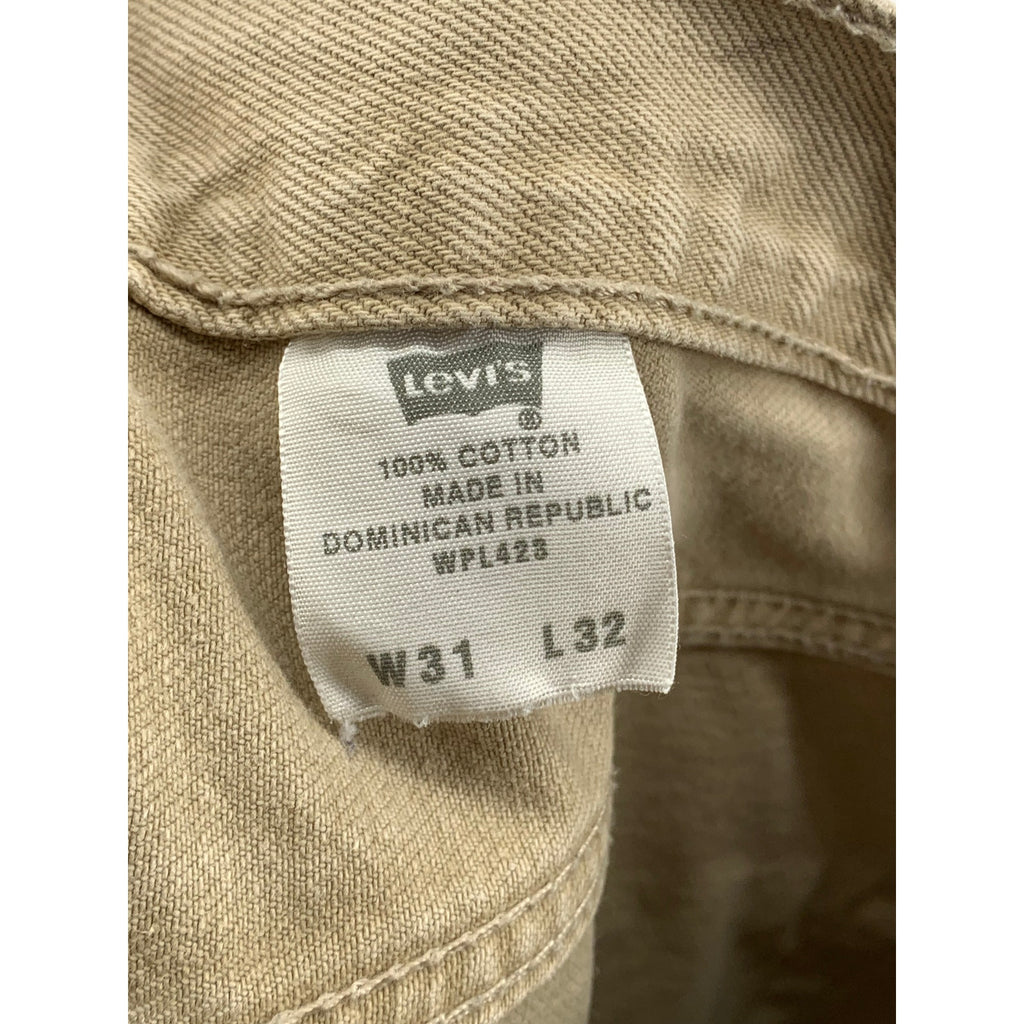 LEVI'S Men's Tan Denim Y2K 501 Regular Straight Leg Five-Pocket Jeans SZ 31X32