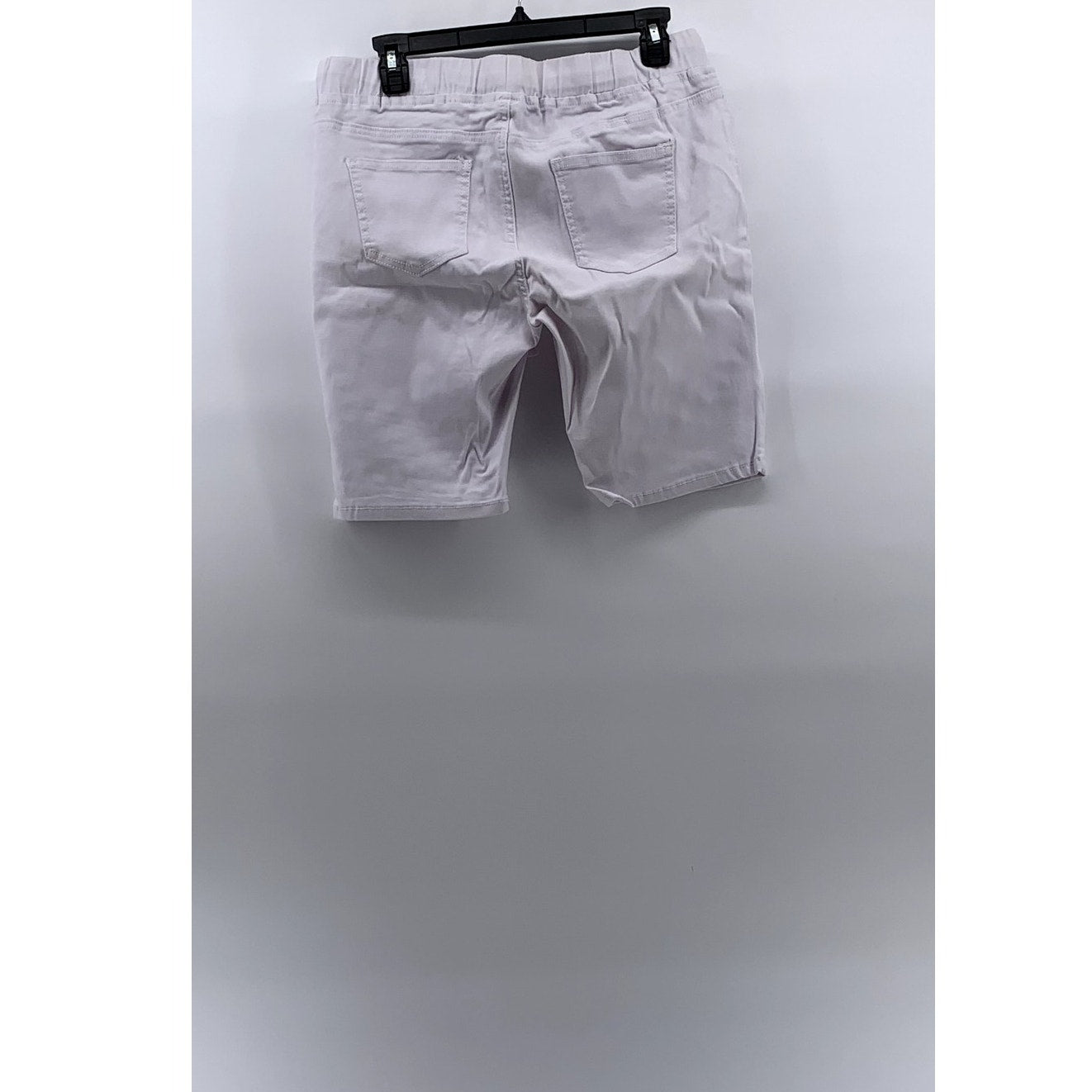 ROMA STUDIO Women's White Regular-Fit Drawstring Pull-On Shorts SZ XL