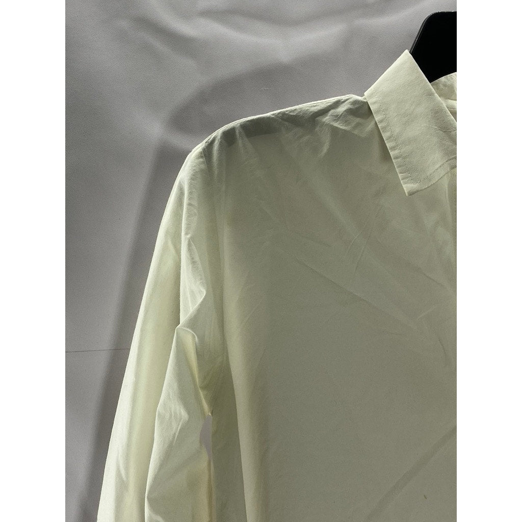 MILLIE RESORT & TRAVEL Women's White Regular-Fit Button-Up Long Sleeve Top SZ XS