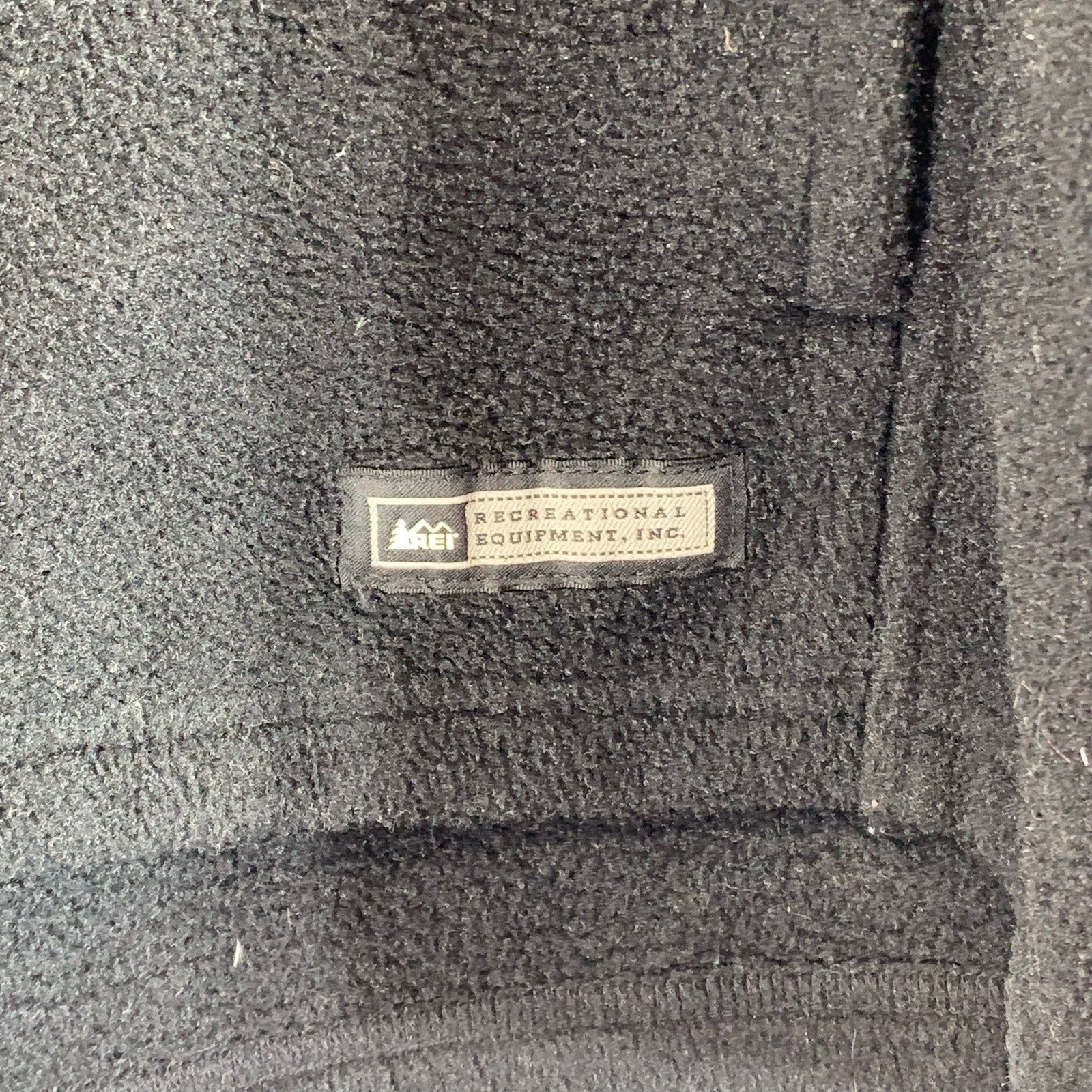 REI Men's Black Solid Fleece Stand Collar Zip-Up Jacket SZ 2XL