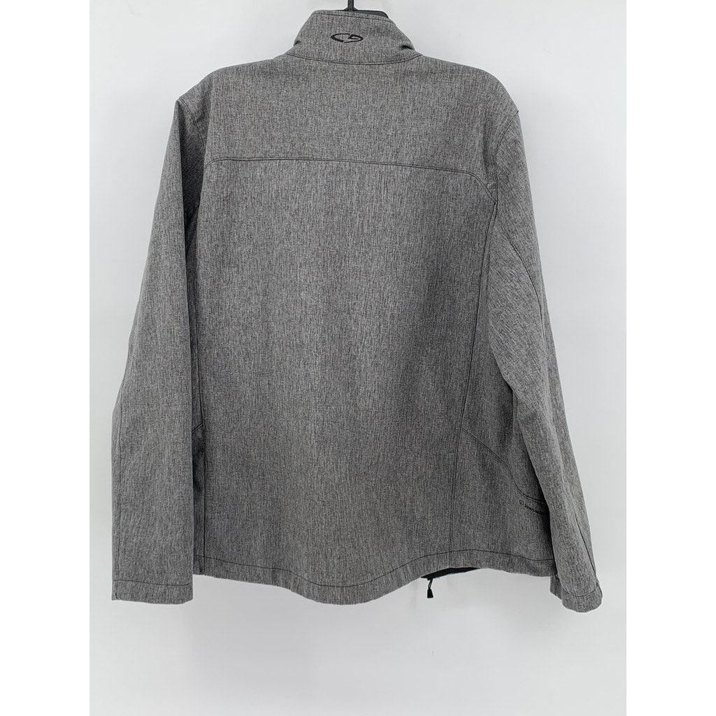CHAMPION Men's Gray Zip-Up Long Sleeve Venture Dry Jacket SZ L