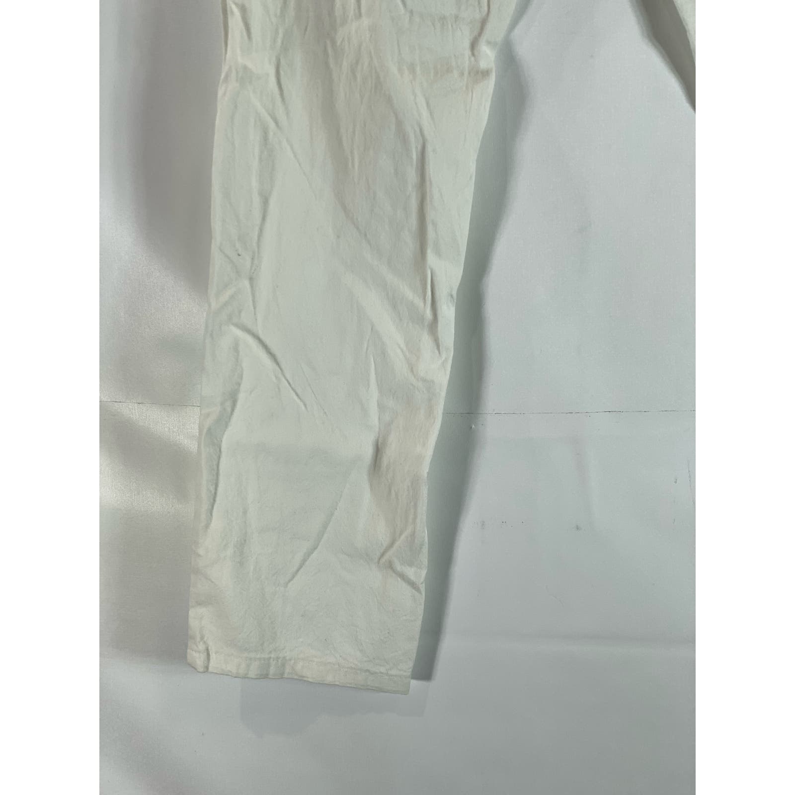 BROOKS BROTHERS Men's White Straight-Leg Five-Pocket Jean SZ 34