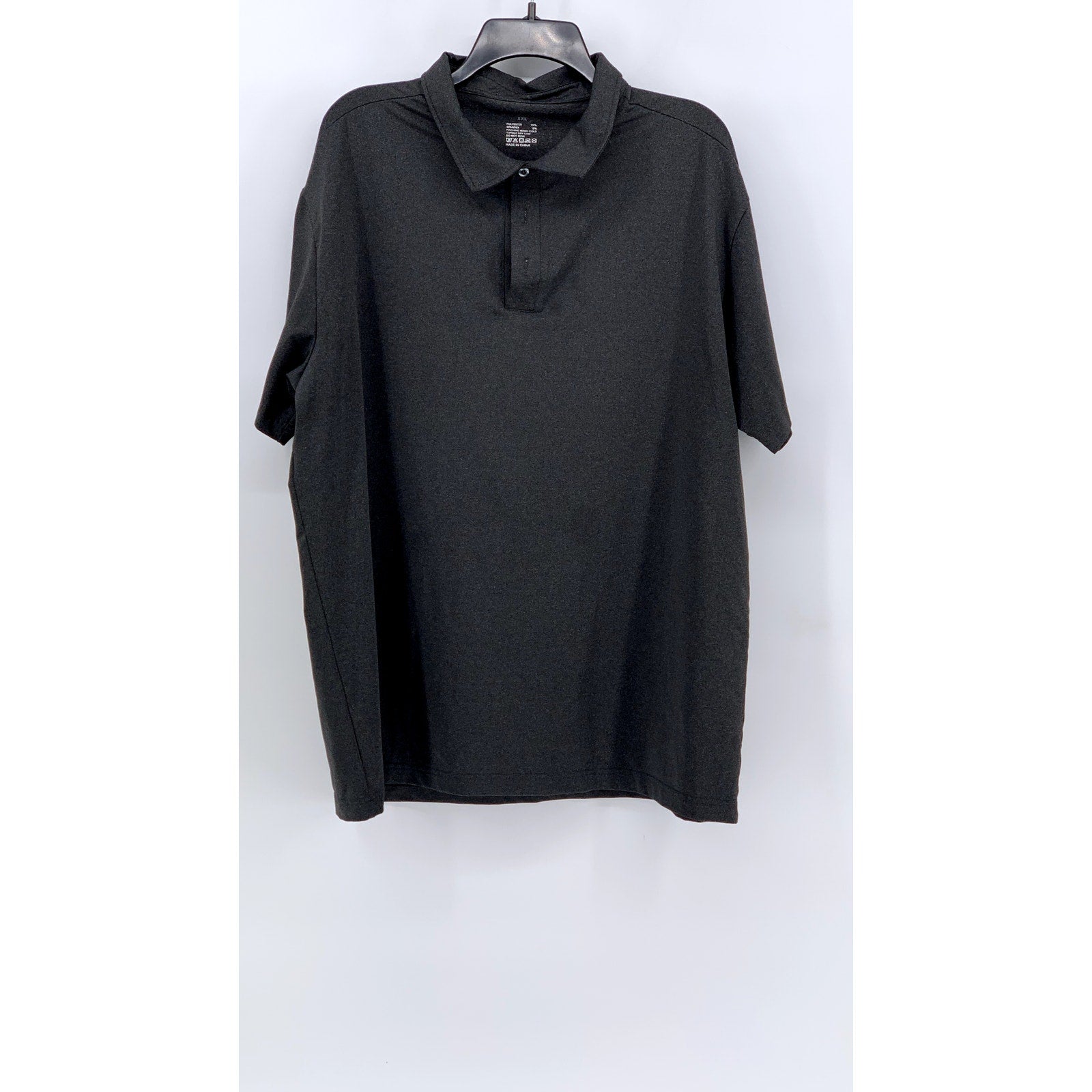 UNBRANDED Men's Charcoal Gray Short Sleeve Regular Fit Polo Shirt SZ 2XL