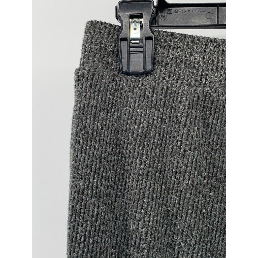 UNBRANDED Women's Charcoal Gray Ribbed Sweatpants SZ S