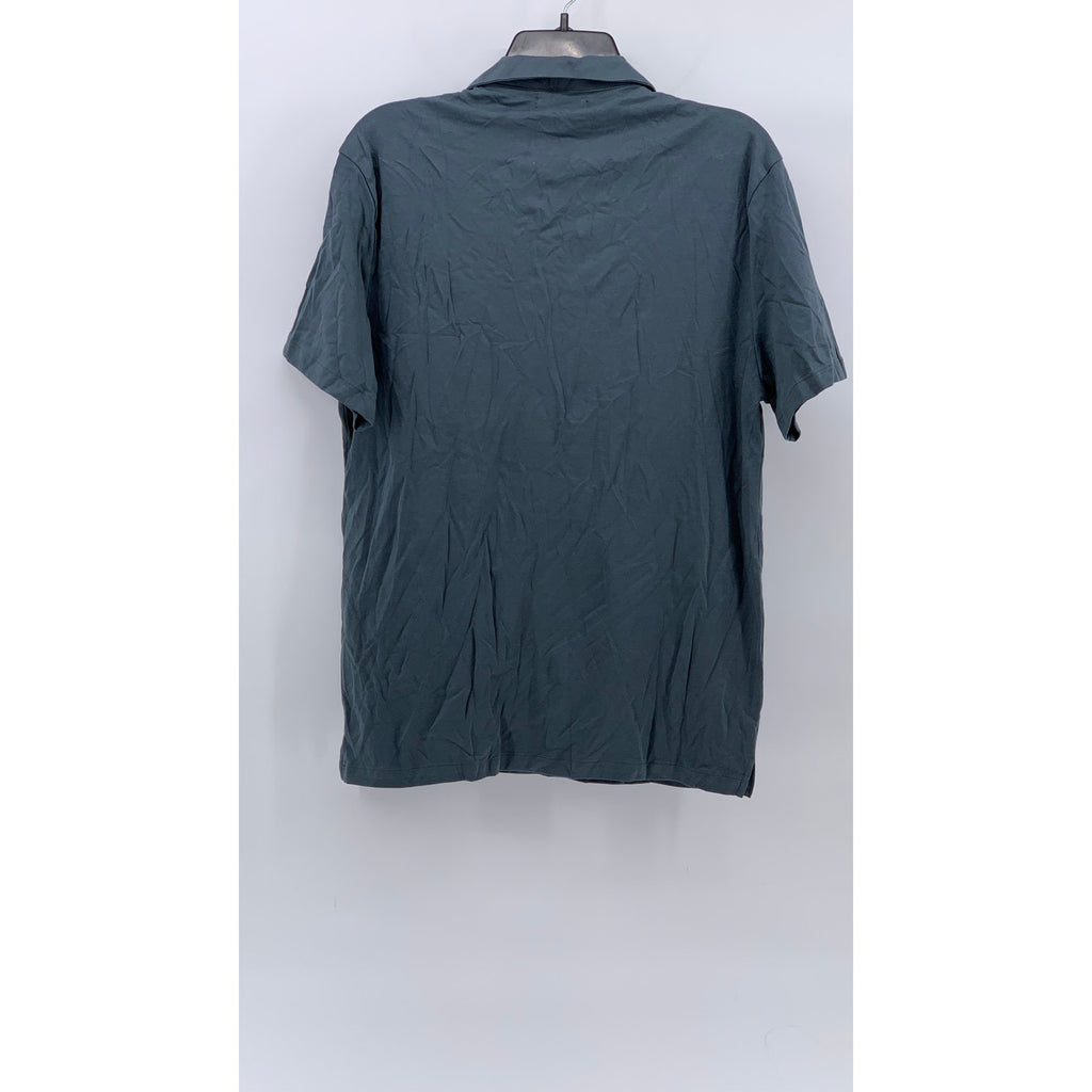 ZARA Men's Solid Short Sleeve Regular-Fit Pullover Polo Shirt SZ M