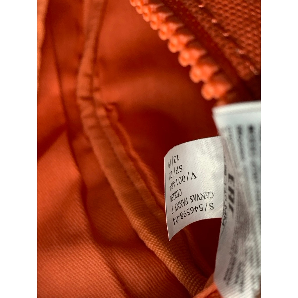 GAP Women's Orange Cerise Canvas Adjustable Belt Fanny Pack SZ OS