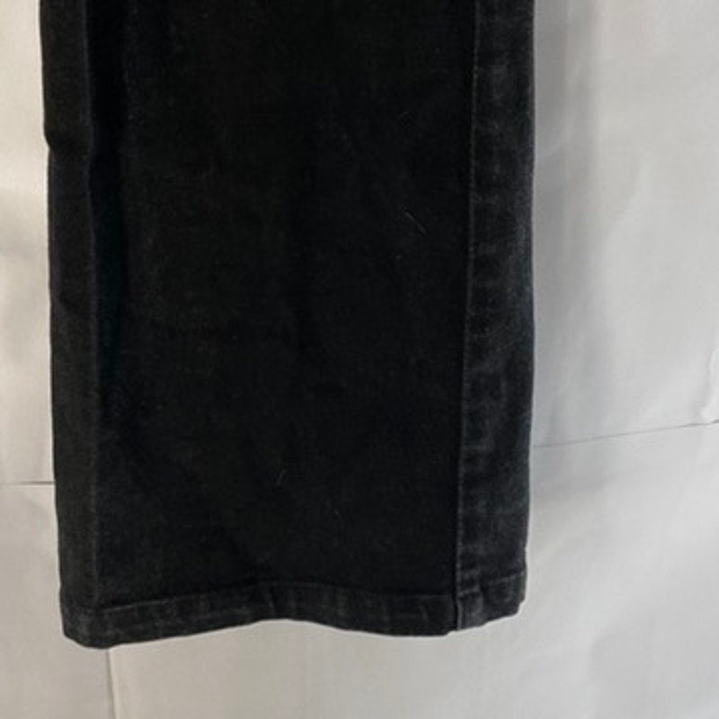 LEE Men's Black Solid Stretch Sarja Relaxed Straight-Leg Denim Jean SZ 33X33