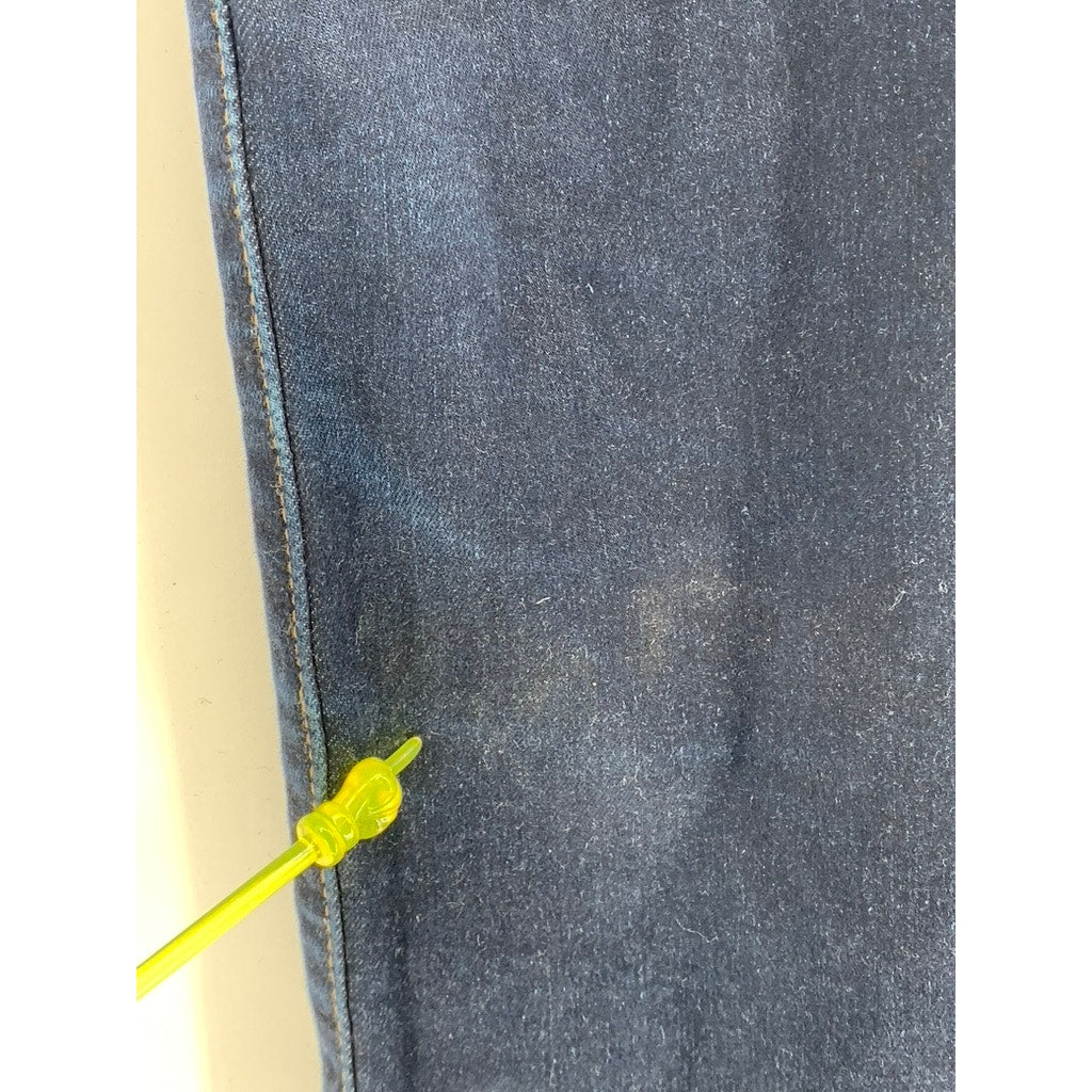 LEVI'S Women's Indigo Blue Denim 724 High-Rise Straight Five-Pocket Jeans SZ 27