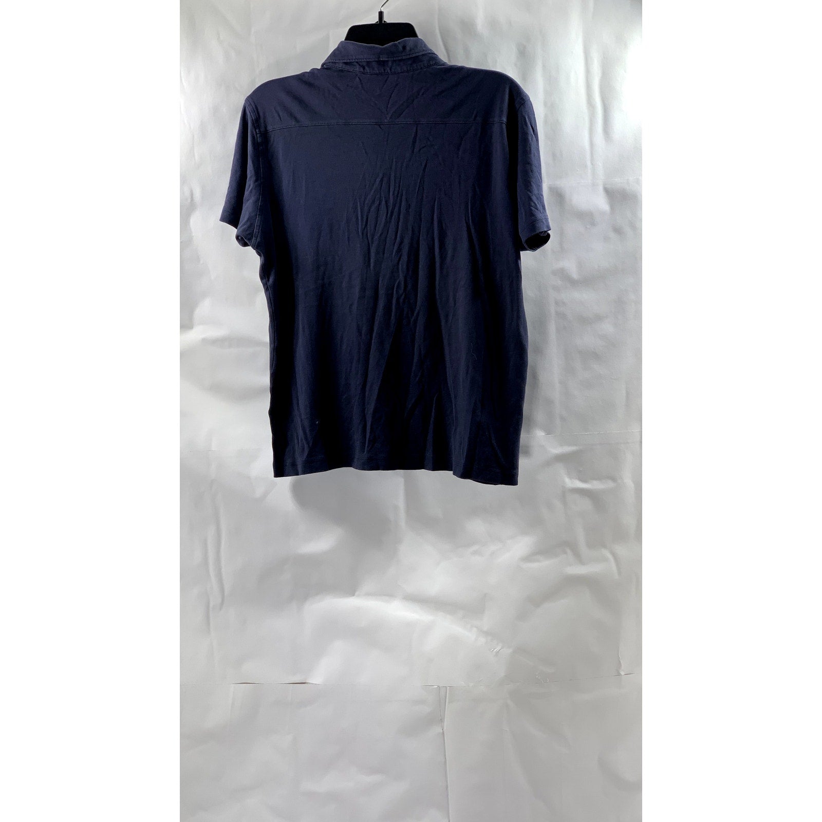 UNIQLO Men's Navy Blue Premium Cotton Short Sleeve Polo Shirt SZ S