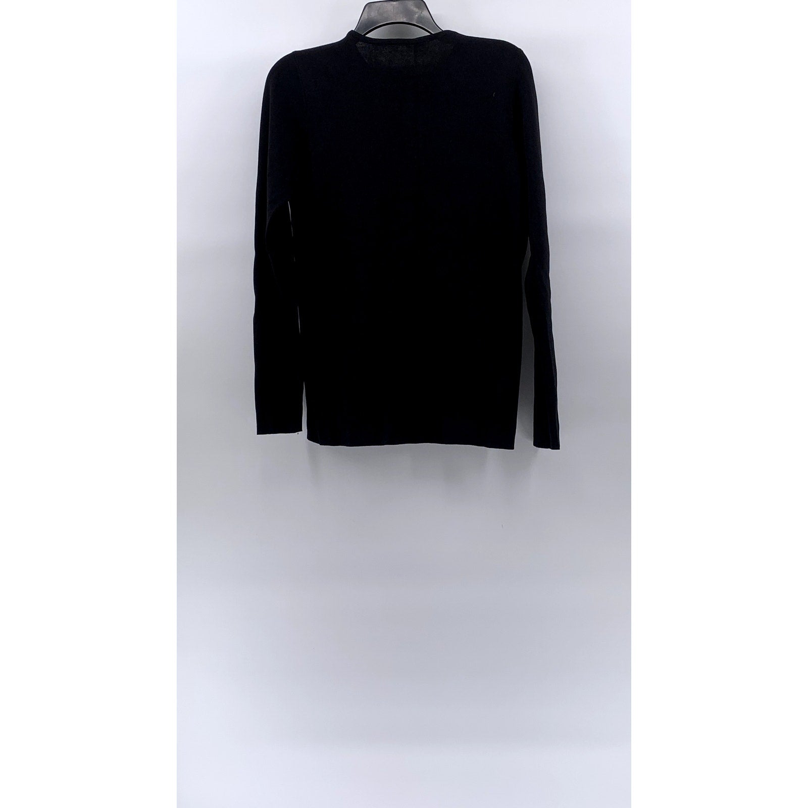 UNBRANDED Women’s Black Soft Knit Crewneck Long Sleeve Pullover Sweater SZ S
