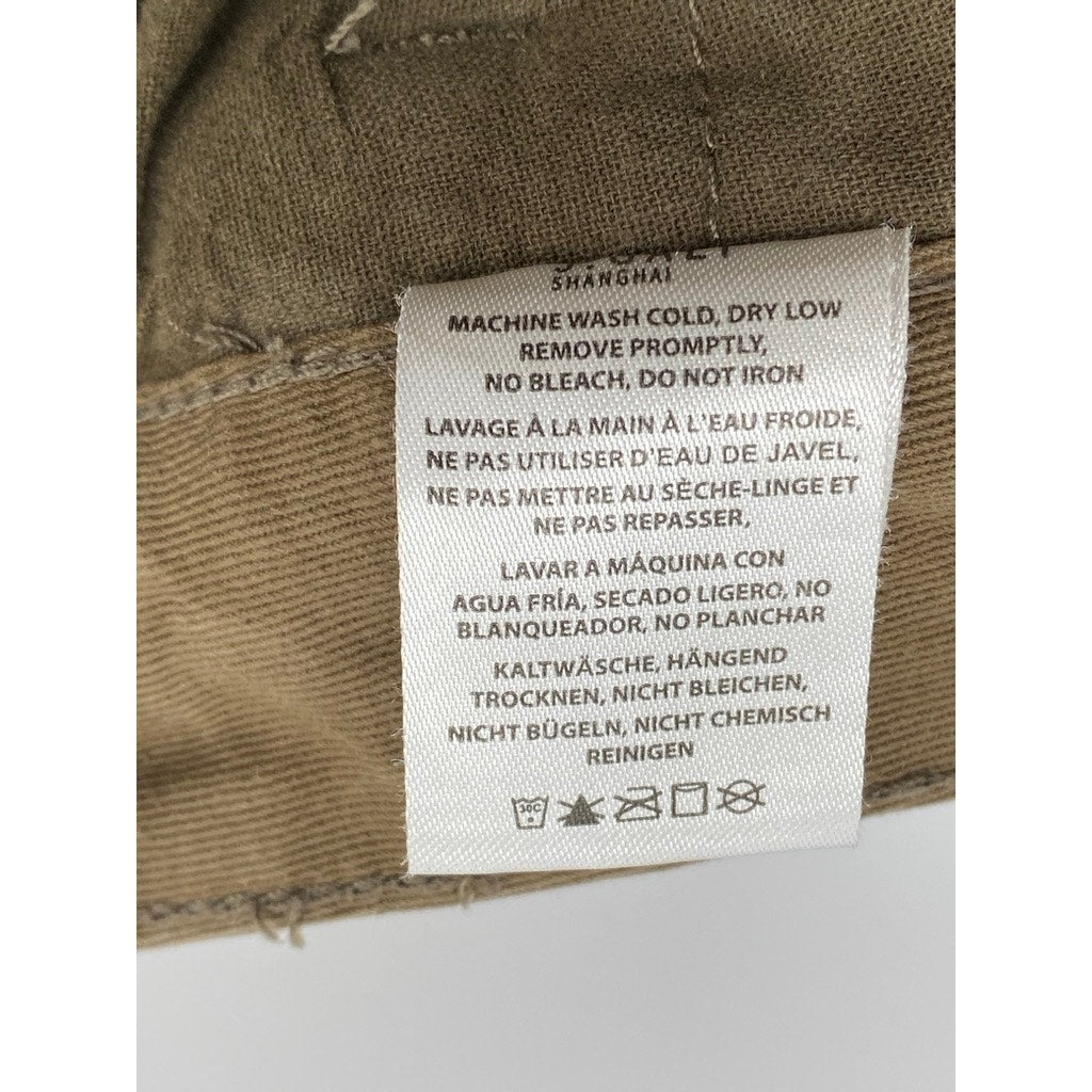 J.GALT Women's Brown Low-Rise Regular -Fit Wide-Leg Pant SZ S