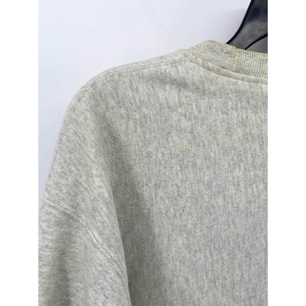 CHAMPION Men's Light Heather Gray Casual Crewneck Long Sleeve Sweatshirt SZ L