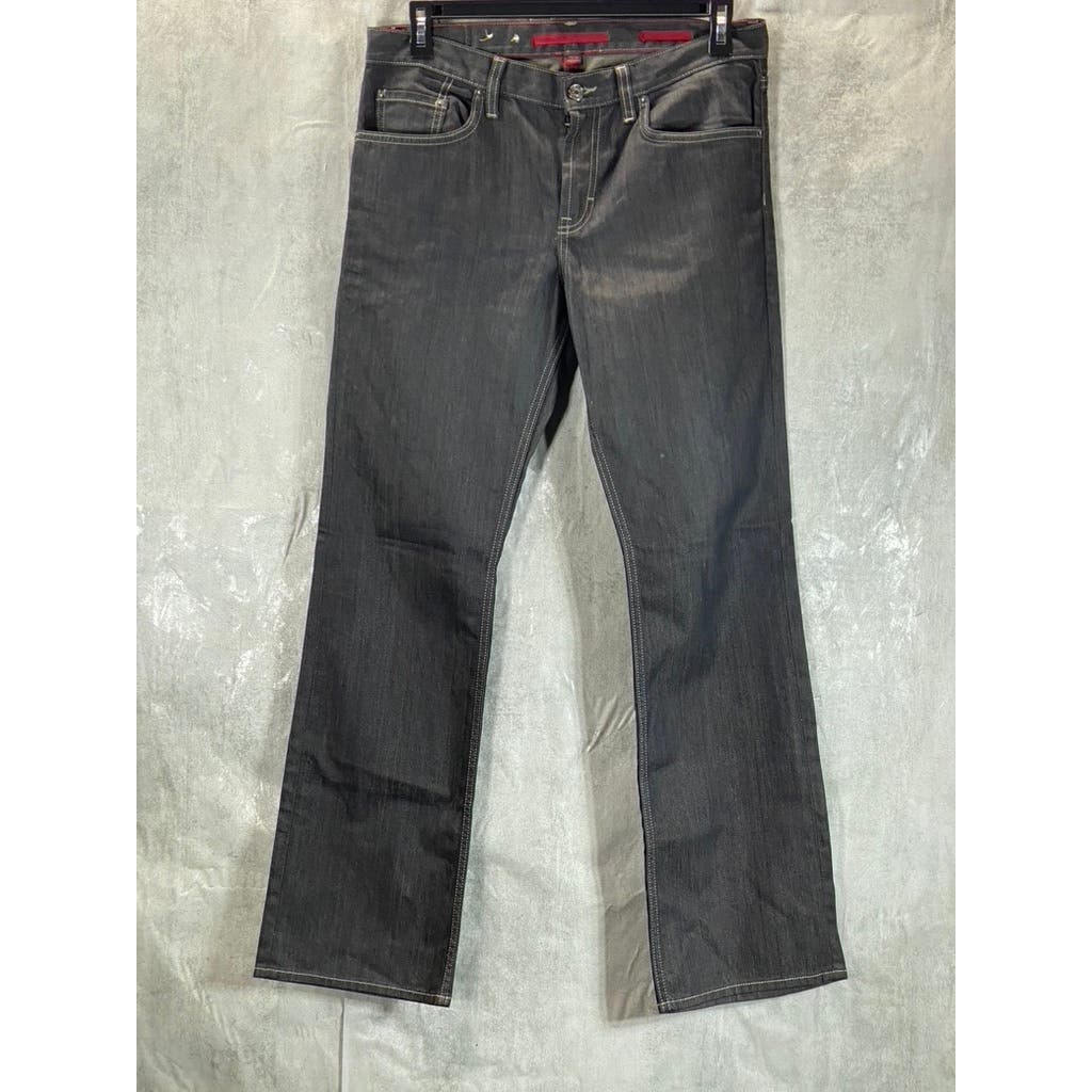 BANANA REPUBLIC Men's Dark Rinse Modern Selvedge Bootcut Denim Jeans SZ 33X32