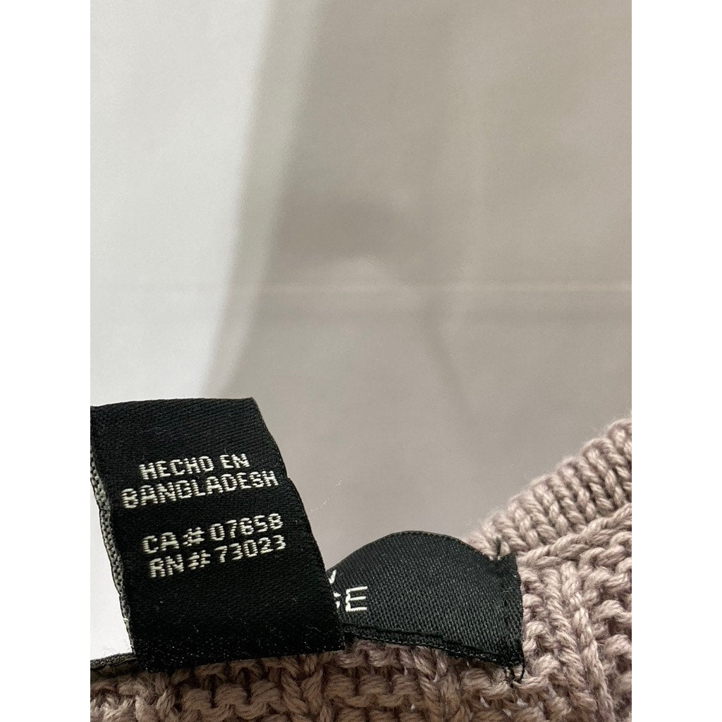 URBAN HERRITAGE Women's Gray Crochet Knit V-Neck Spaghetti Strap Tank Top SZ M