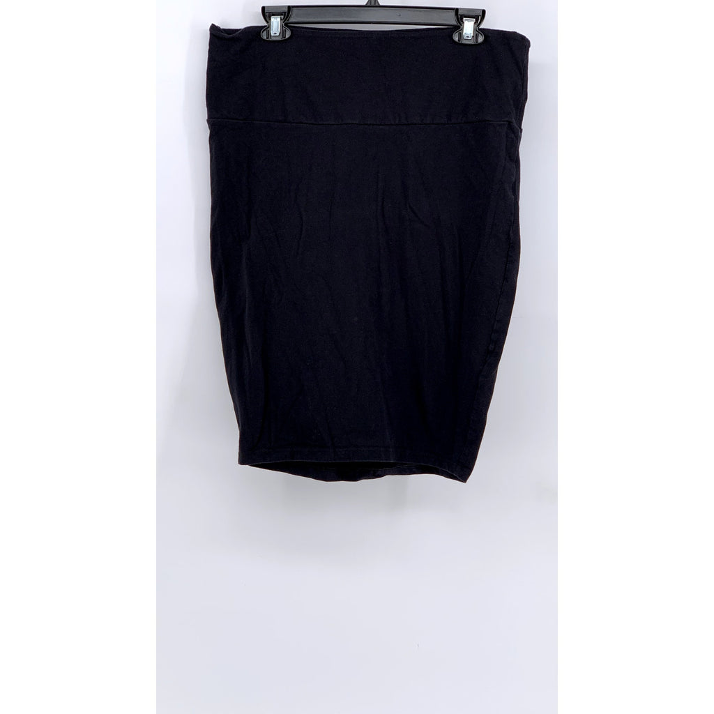 TORRID Women’s Black Solid Bodycon Mini Skirt SZ 1