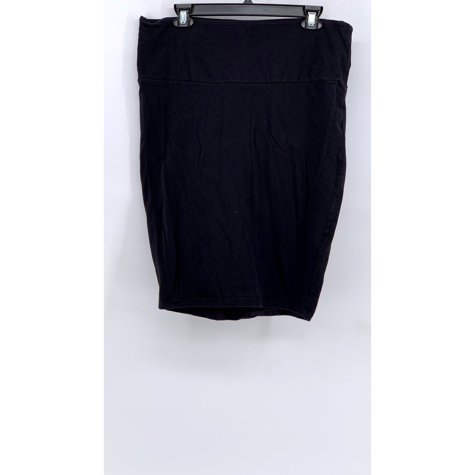 TORRID Women’s Black Solid Bodycon Mini Skirt SZ 1