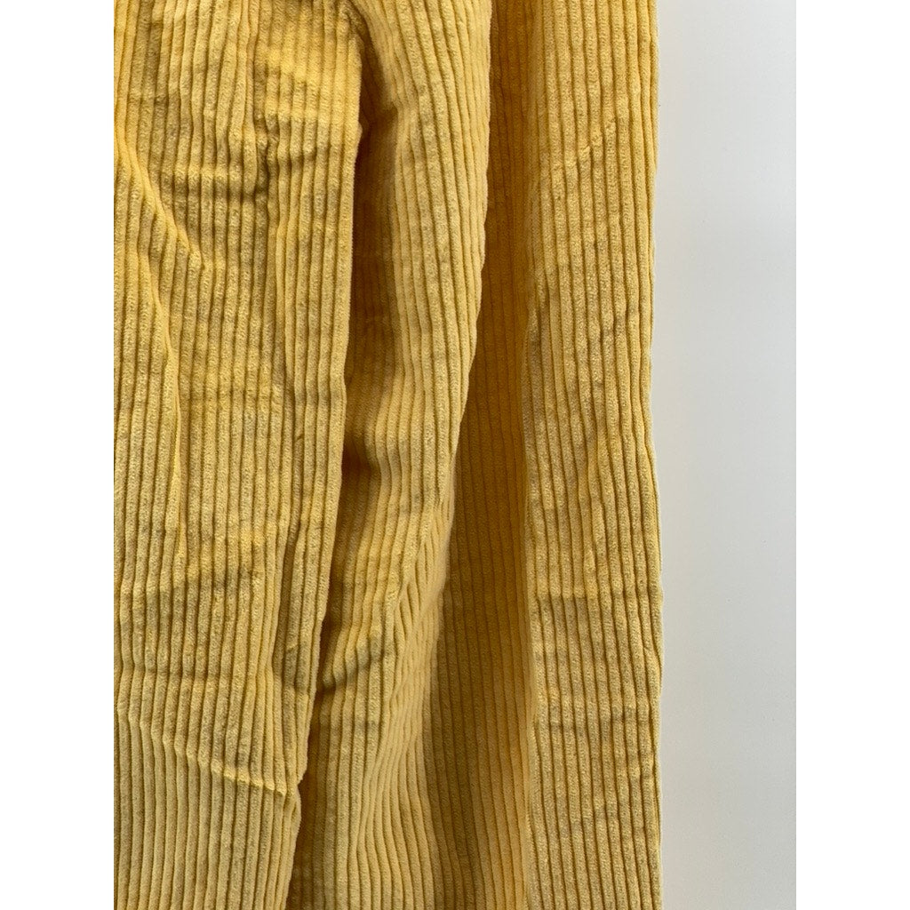 TOGETHER! Women's Yellow Vintage Corduroy Straight-Leg Pants SZ 4
