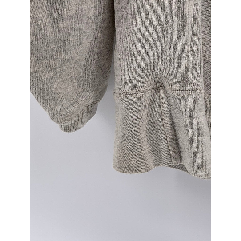 CHAMPION Men's Heather Gray Pilgrim Logo Hoodie SZ L