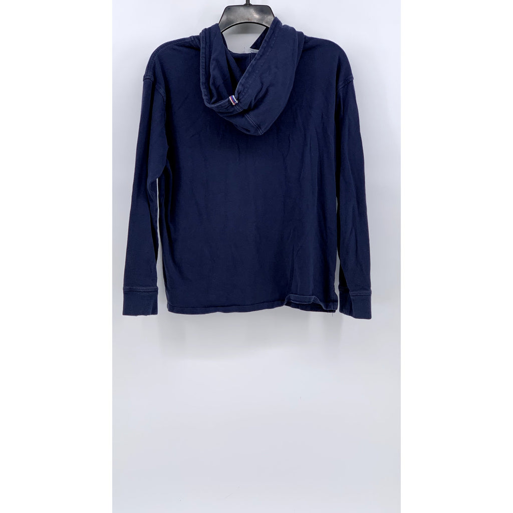 CHAMPION Women's Washed Navy Script Logo Hoodie SZ S
