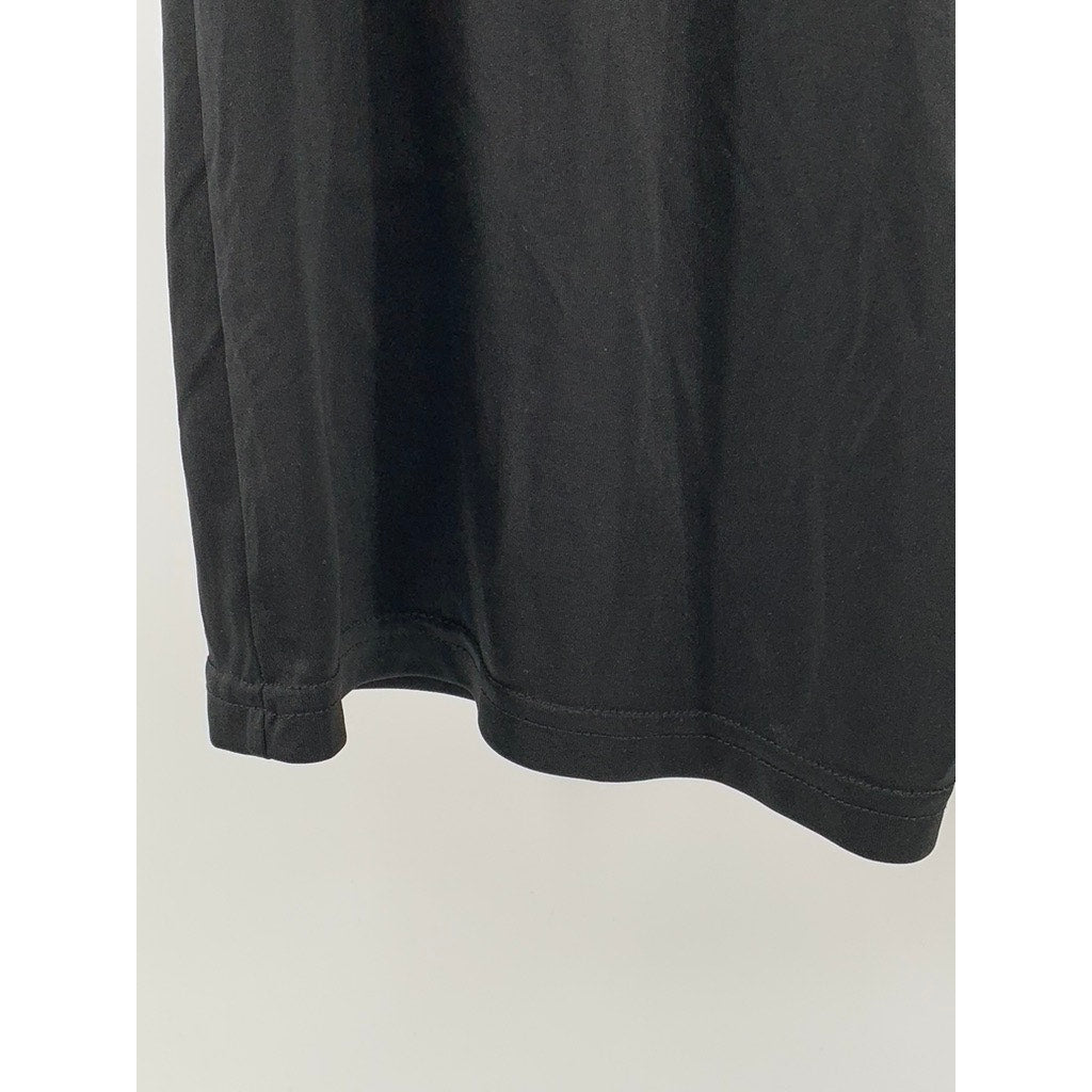 UNBRANDED Men's Black Solid Pull-On Relaxed Fit Casual Active Shorts SZ L