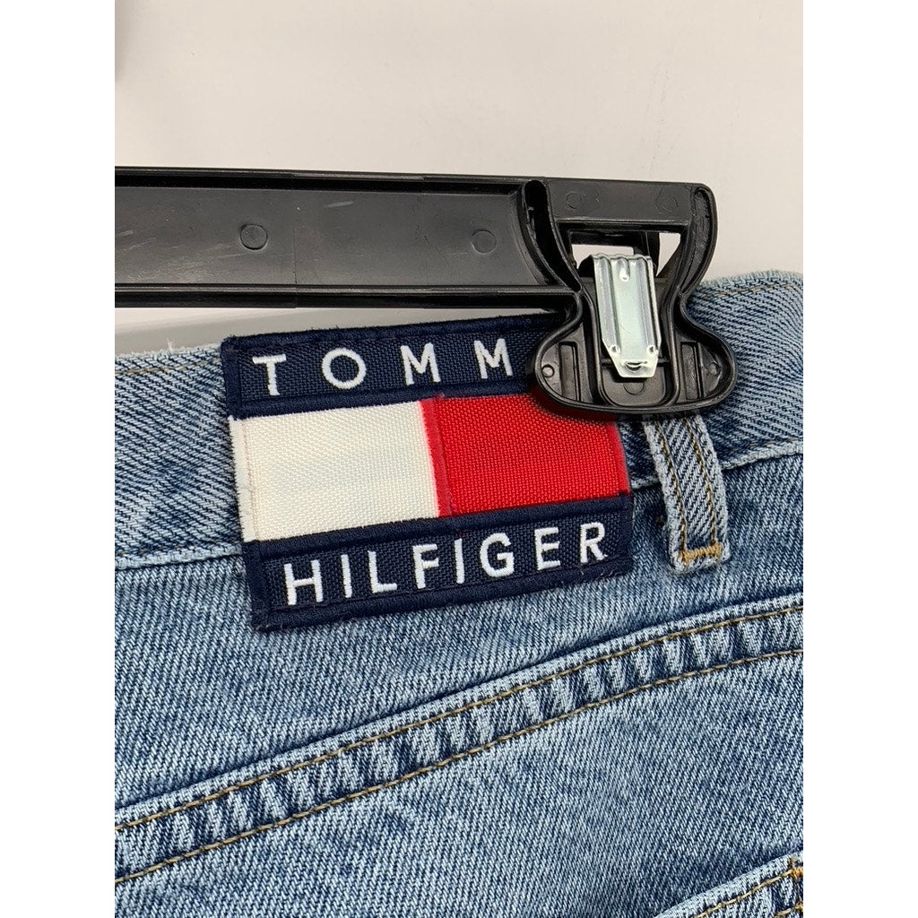 TOMMY HILFIGER Distressed Vintage Relaxed-Leg Jeans SZ 32