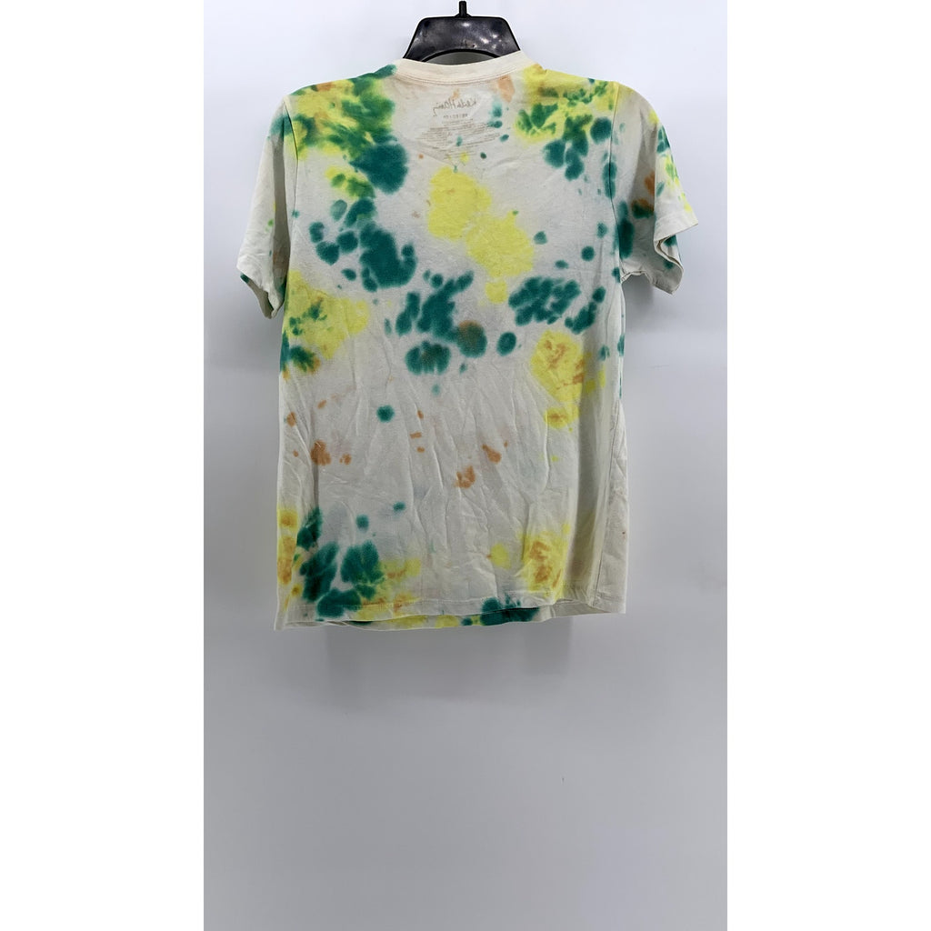 KEITH HARING Men's Foundation White Tie-Dye Skateboard T-Shirt SZ XS