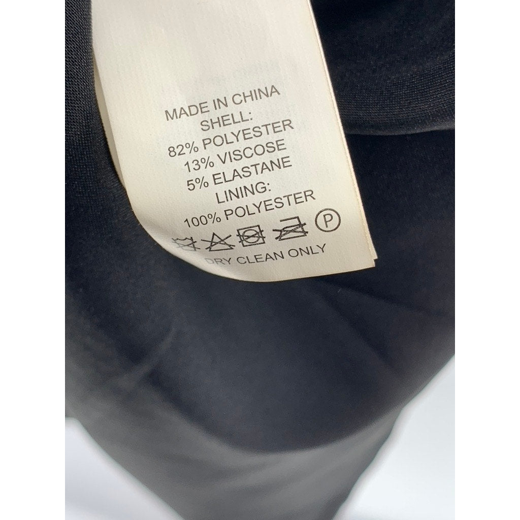 KATE SPADE Women's Black Solid Crewneck Sleeveless Fit & Flare Mini Dress SZ 2