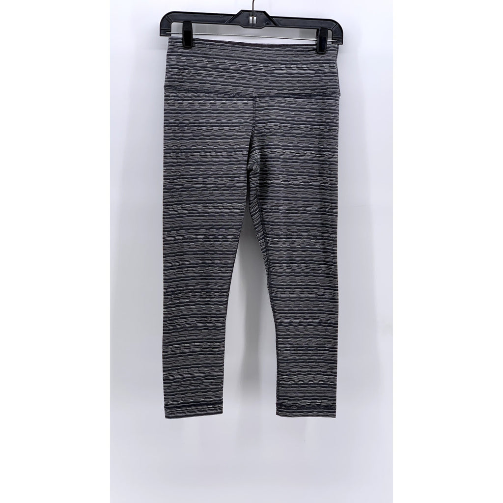 90 DEGREES BYT REFLEX Women's Gray Printed Capri Leggings SZ S