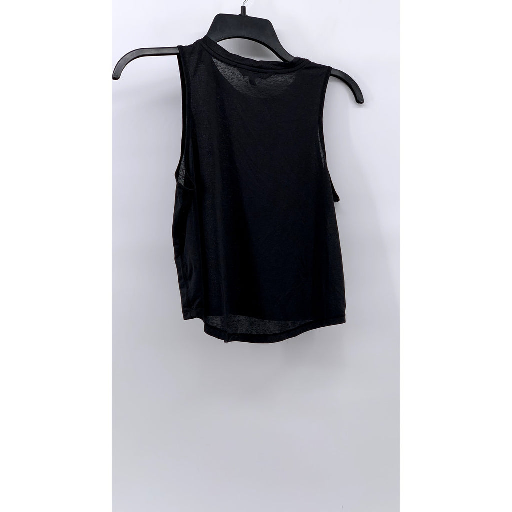 ATHLETA Women's Black Semi Sheer Tank Top SZ XS