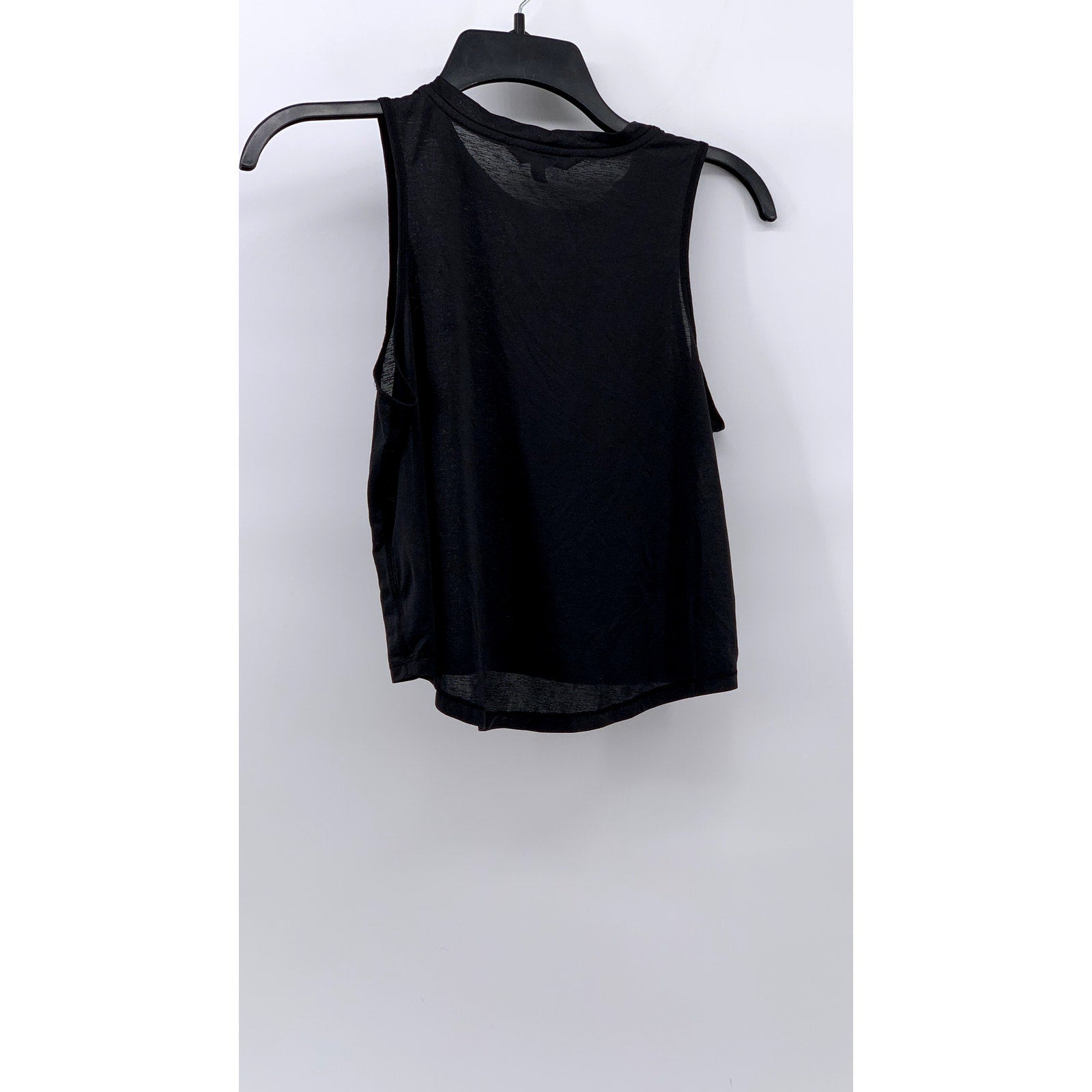 ATHLETA Women's Black Semi Sheer Tank Top SZ XS