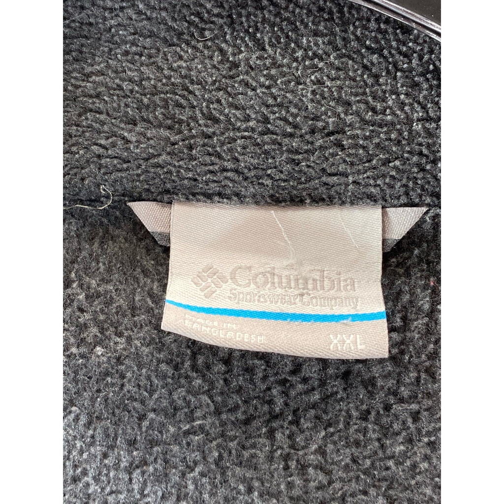COLUMBIA Sportswear Men's Gray Granite Mountain Fleece Zip-Up Jacket SZ 2XL