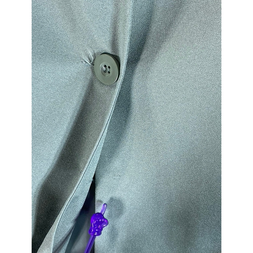 VICKI WAYNE Women's Green Vintage Three-Button Notch Lapel Blazer SZ 14