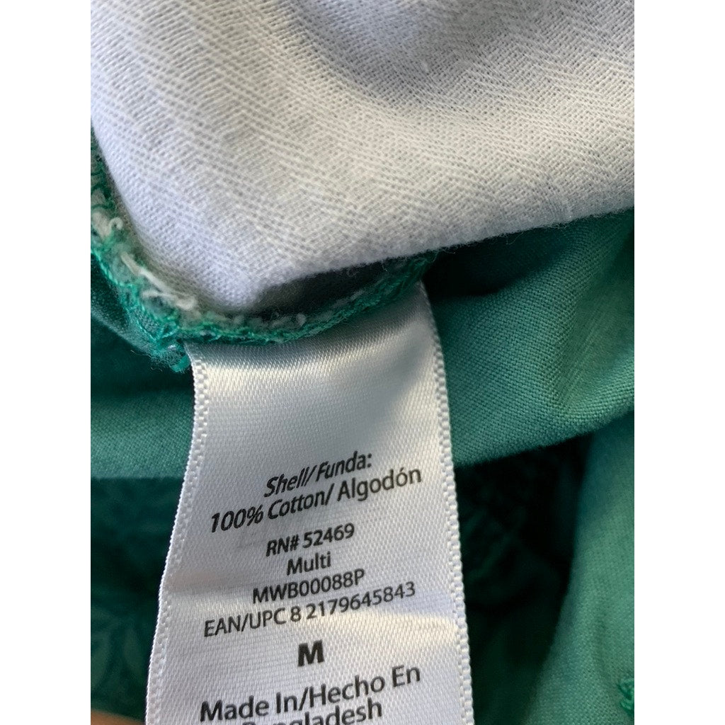 FREE ASSEMBLY Men's Green Utility Pattern E-Waist Utility Shorts SZ M